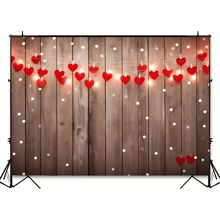 1pc Wood Background For Mother's Day, Valentine's Day Photography Background, Gift Party, Kids Birthday Celebration Decoration Banner, Wall Art Decor