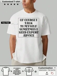 Men's T-Shirt - Add Your Own Text/Photo (Family Portrait/Member, Party/Group Photo, Selfie) To Design Your Custom Printed T-Shirt Christmas Special Gift Baby/Couple/Family/Pet Photo Sportswear Shirt Custom Gift Personalization - Multicolor - View 1