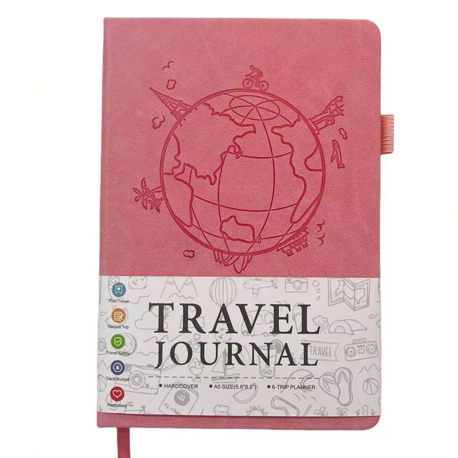 Cahier de planification de voyage, convient aux hommes et aux femmes, planificateur d'itinéraire de voyage et journal de souvenirs de voyage, comprend 6 planifications de voyage, planificateur de voyage, cadeau de voyage, cadeau de voyage créatif et raffiné - Multicolore - Voir 1