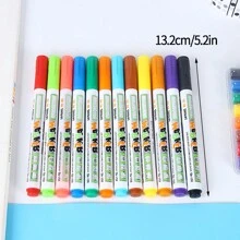 12 色/8 色可擦除白板笔，易于擦拭，容量大，用于绘画、记笔记、涂鸦、着色 - 彩色白板筆 - 查看 10