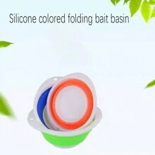 1 chiếc Phụ kiện đồ câu cá Bát mồi dày dễ gấp Bát mồi di động Bát trộn mồi mở Đồ dùng câu cá Màu ngẫu nhiên - Nhiều màu - Xem 2