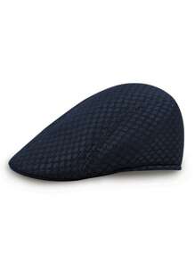 1pc Men's Solid Color Mesh Breathable Casual Peaked Cap, Suitable For Spring/Summer Everyday Wear