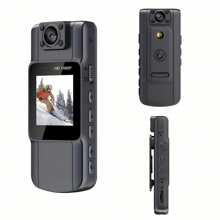 1pc Full 1080P Body Camera With Clip, Body Cam Built-In 1000MAH Battery, 4-5Hours Record, For Outdoor And Night Vision