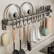 1 Piece Tool For Home Decoration Bathroom Hook No-Drill Hanging Rod Shovel Hanger Row Hook Multifunctional Wall-Mounted Storage Knife Holder