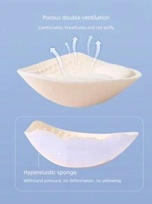 1pair Thickened 4cm Underwear Cup, Small Breast Padding, Removable And Washable Push-Up Breast Pad Inserts To Increase Padding, Underwear And Bra Accessories