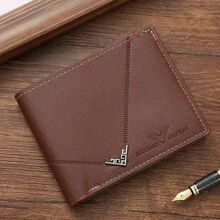 Portfel męski Slim Clip Portfel na karty kredytowe Etui na dowód osobisty Casual Męski skórzany krótki Portfel na wiele kart S Biznesowy męski Portfel składany na pół Portfel męski Krótki portfel Młodzieżowy modny Cienki portfel na wiele kart Duża pojemność Poziomy biznesowy Miękki skórzany portfel dla mężczyzn Portfel Portfel mały portfel Portfel męski skórzany