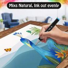 48pcs Alcoholic Marker Pens Set, Premium Quality, Dual-Tip Art Markers For Artists, Other Material, For Adult Coloring And Drawing, Applicable Age 14+