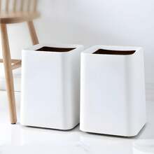1pc Household Bathroom Wastebasket With Lid, Nordic Style Sorting Trash Bin For Office, Bedroom, Kitchen, Bathroom And Living Room Large,Kitchen,Bathroom,Multi-Colored Trash Can,