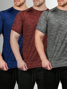 Men Sports Tees & Tanks - 紅色 - 查看 3
