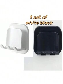 1pc/2pcs Bathroom Toothbrush Holder, Wall Mounted Toothbrush Cup, Electric Toothbrush Holder Home Bathroom Decor Fall Decor Back To School - Multicolor - View 8