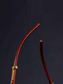 1pc Luxury Leopard Print Frame Glasses, Black Mirrored PC Lenses, Metal Hinges, Wood Grain Temples, Fashionable Hiking Glasses, Suitable For Travel And Party For Summer Beach Vacation,Outdoor,Travel