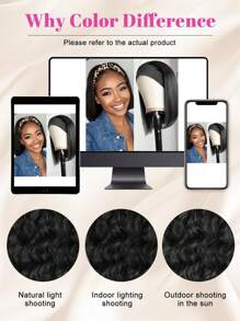 短款波波头带假发 巴西发假发 带发带 女士全机织直发波波头假发 发带波波头假发 女士短款直发波波头假发 带发带波波头假发 短款波波头带假发 直发假发 带发带 巴西机织短款波波头带假发