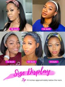 短款波波头带假发 巴西发假发 带发带 女士全机织直发波波头假发 发带波波头假发 女士短款直发波波头假发 带发带波波头假发 短款波波头带假发 直发假发 带发带 巴西机织短款波波头带假发