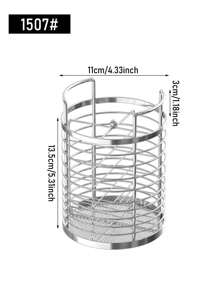 1pc Stainless Steel Chopstick Holder, Draining Rack, Multi-Function Kitchen Utensil Storage Organizer With Drainage, Suitable For Home And Restaurant Use - Multicolor - View 11