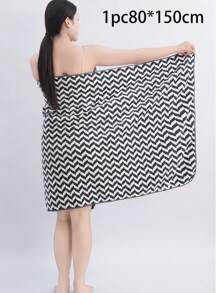 1/3pcs Coral Fleece Microfiber Non-Shedding 1pc Bath Towel/ Or 1pc Face Towel, Soft Absorbent Striped Bathroom Towel, Suitable For Bathroom, Pool, Beach Back To School For Beauty Salon Home Bathroom Shower Towels For Beauty Salon, Hotel Sports,Home Essentials, Towel, Skin Care Bath Towel Sheet