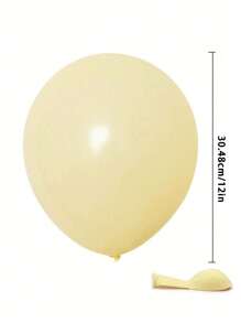 Juego de 10/30/50 globos de látex redondos de 5/10/12 pulgadas de estilo macaron. Globos creativos para decorar bodas, ambientes de fiestas, Navidad, decoración de bodas, decoración del hogar, decoración de habitaciones, obsequios de fiesta para la novia, decoraciones de cumpleaños, decoraciones de fiesta, decoraciones de despedida de soltera, decoraciones de graduación. - macarrón amarillo - Ver 16
