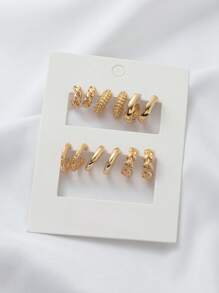 1 Set Women Butterfly & Cherry Metal Hoop Earrings, Fun & Versatile, Suitable For Daily, Commuting, Campus, Dating