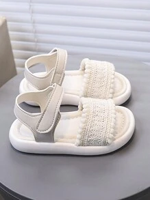 1 paar kindersandalen voor de zomer, veelzijdige Koreaanse stijl peuterband zachte onderkant jongens meisjes casual buitenschoenen