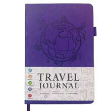 Cahier de planification de voyage, convient aux hommes et aux femmes, planificateur d'itinéraire de voyage et journal de souvenirs de voyage, comprend 6 planifications de voyage, planificateur de voyage, cadeau de voyage, cadeau de voyage créatif et raffiné - Multicolore - Voir 3