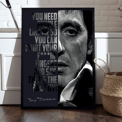 1pc,Movie Posters Wall Art,Vibrant And Fashionable Movie Quotes Party Decor Room,Movie Character Portrait Lovers Style Aesthetic