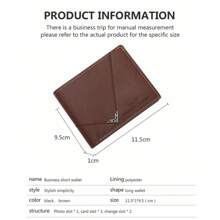Portfel męski Slim Clip Portfel na karty kredytowe Etui na dowód osobisty Casual Męski skórzany krótki Portfel na wiele kart S Biznesowy męski Portfel składany na pół Portfel męski Krótki portfel Młodzieżowy modny Cienki portfel na wiele kart Duża pojemność Poziomy biznesowy Miękki skórzany portfel dla mężczyzn Portfel Portfel mały portfel Portfel męski skórzany