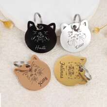 Etiquetas personalizadas para gatos, etiquetas de gato personalizadas, etiquetas de gato estilo bohemio, etiquetas de celebridad para gatos, etiquetas con forma de gato, etiquetas para gatos con chip, etiquetas con nombre de gato, etiquetas de collar para gato, etiquetas de gato únicas - Multicolor - Ver 11