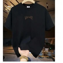 Men's T-Shirt Cotton Adult Plus Size Kids Streetwear Wild West Coast Fashion Country Casual - 黑色 - 查看 2