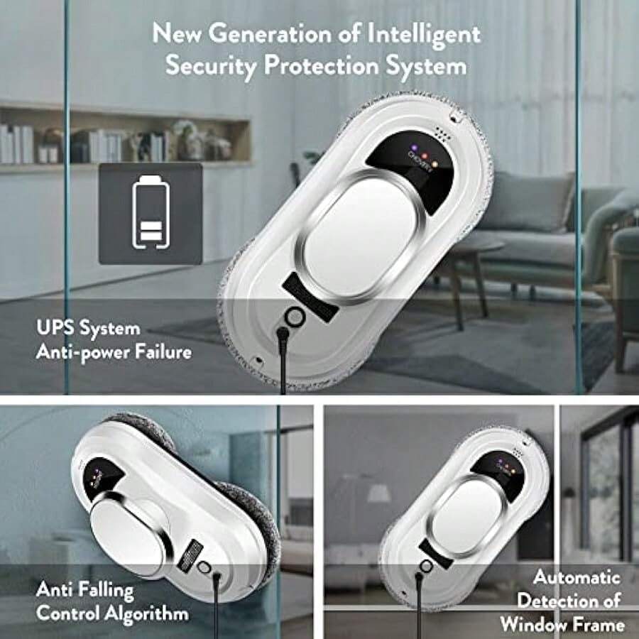 CHOVERY CL.1 Robot Glass Cleaner Remote Control Deep Cleaning ...