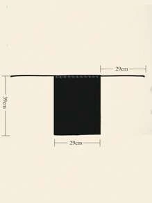 1pc Women's Solid Color Chiffon Face Veil, Black With Buckle, Suitable For Hijab, Burqa, Veil, Headscarf And Khimar Abaya Women Veil - Multicolor - View 6