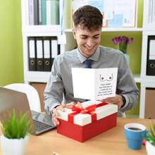 1PC Funny Sobriety Card, Sober Recovery Card, How Proud I Am Of You For Staying Sober Card, Envelope Included - 4-Color Envelope - Multicolor - View 8