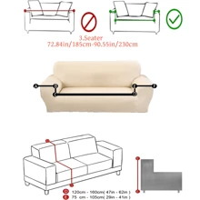 1pc All-Inclusive Stretch Printed Solid Color Sofa Cover, Suitable For All Seasons