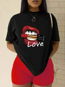 Custom Sports Personalized Gift, Custom Women's Crew Neck T-Shirts, Add Pictures (Selfies/Patterns/Family Photos/Friends/Logos, Etc.)