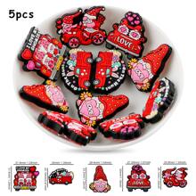 5PCS, Decorative Beads, Bead & Bead Assortment, 5 Different Combinations Of Silicone Focus Beads (Including Mama Themed/Valentine's Day Themed/Teacher's Day Themed Series), Suitable For Keychain Pendants, DIY Handmade Bracelet Jewelry Making, Bead Pens, Etc