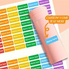 96pcs Personalized Labels, Custom Name Labels For School Supplies, Lunch Box, Books, Water Cup And Toothbrush Labels, 1.18inch*0.5inch, Water Droplet/ Splash Proof, Not Water Immersion Proof