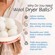 3pcs Natural Wool Dryer Balls, Wool Drying Balls, Fabric Softener Balls, Fluff Clothes, Anti-Static, Anti-Tangling Wool Balls, Reduce Static, Soft Wrinkles, Laundry Essential - Multicolor - View 9