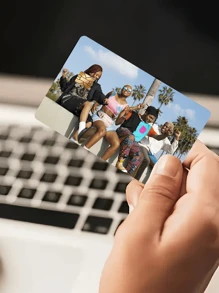 Pattern/Text/Picture Custom 4-Piece Set, Credit Card Ultra-Thin Skin Vinyl Sticker For Credit Card Debit Card Transportation Card Key Card - Waterproof, Scratch Resistant, Non-Slip - For Men & Women - Suitable For Everyday Use - Perfect Gift For Tech Lovers & Personalization Enthusiasts,School Supplies,Back To School