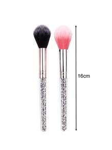 1支水晶水钻手柄柔软亲肤腮红/高光/散粉多功能化妆刷，可作粉底刷、遮瑕刷、腮红刷、修容刷、古铜粉刷、散粉刷等使用，赠品 - 彩色 - 查看 5