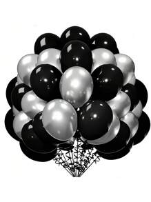 30 piezas de globos de confeti metálicos para decoración de fiesta de cumpleaños, boda y celebración de aniversario - Multicolor - Ver 7