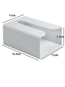 1 件壁挂式免钻纸巾盒，创意无缝纸巾架，适用于客厅、浴室、厨房，适合各种中小型纸巾盒 - 多色 - 查看 6