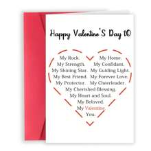 1 件情人节礼物，送给他/她，情人节快乐卡片礼物，送给妻子、丈夫、女朋友、男朋友，情人节爱心卡片 - 4 色信封 - 彩色 - 查看 3