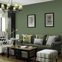 1 卷 1m/3m/5m 绿色光泽墙贴，即用型、自粘、可移除且易于清洁的壁纸，客厅卧室墙壁装饰壁纸，橱柜壁柜餐桌书桌梳妆台装饰 15.74X397.4 英寸房间装饰家居装饰浴室装饰卧室装饰房间装饰用品客厅装饰家居装饰客厅墙纸 - 綠色 - 查看 8