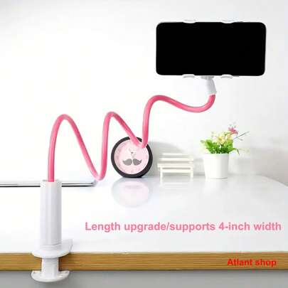 360 ° Rotating Universal Phone Holder, Suitable For Lazy Browsing - The Perfect Bedside Companion For Smartphones, The Perfect Gift For Friends And Family