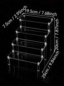 1 个透明多功能展示架，采用亚克力材质，防水坚固。它整齐地整理香水、口红等，层次清晰。适合重复使用。 - 無色 - 查看 12