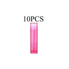 1/10pcs,DIY Manual Lipstick Tube 5g Flat Cap Lipstick Tube Wax Tube Lipstick Empty Bottle Portable