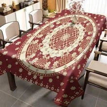 [Customized] 1pc Rectangular Tablecloth/Table Runner, Perfect For Picnics, Camping, Weddings, Parties, Restaurants And Buffets - Multicolor - View 2