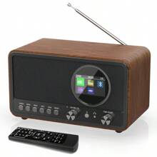 Monodeal DAB Radio With Bluetooth DAB+ DAB Plus Digital Radio FM Radio HiFi Speaker 5W TFT Display Radio With 60 Presets Sleep Timer Snooze - Black1 - View 1