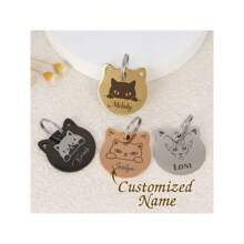 Etiquetas personalizadas para gatos, etiquetas de gato personalizadas, etiquetas de gato estilo bohemio, etiquetas de celebridad para gatos, etiquetas con forma de gato, etiquetas para gatos con chip, etiquetas con nombre de gato, etiquetas de collar para gato, etiquetas de gato únicas - Multicolor - Ver 13