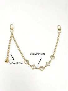 高端水钻欧美风格金属链条包包配饰饰品 - 彩色 - 查看 7