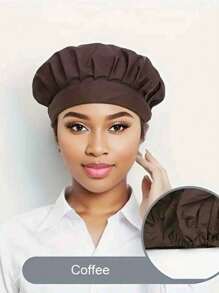 1 件多色可调节弹性厨师帽，男女通用烹饪帽，适用于厨房、烹饪、餐厅和工厂，护发 - 彩色 - 查看 1