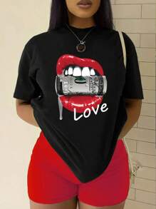 Custom Sports Personalized Gift, Custom Women's Crew Neck T-Shirts, Add Pictures (Selfies/Patterns/Family Photos/Friends/Logos, Etc.)